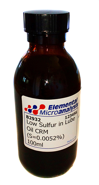 Low Sulfur in Lube Oil (S=0.0052%) 100ml  See Cert 523595